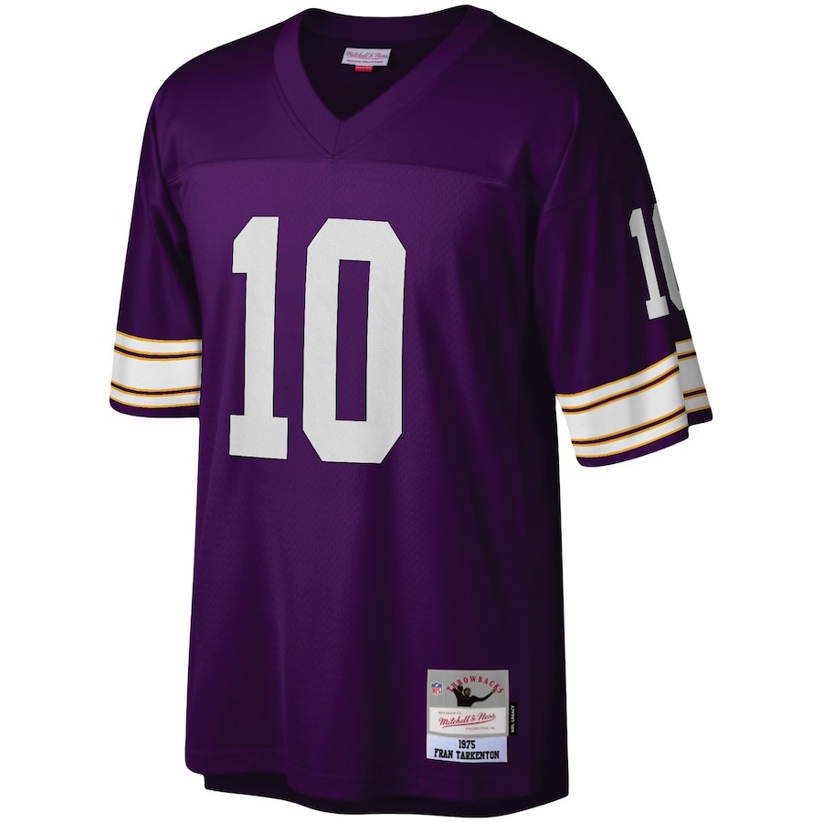 Men's Minnesota Vikings Fran Tarkenton Mitchell & Ness Purple Legacy Replica Jersey - ujerseystore