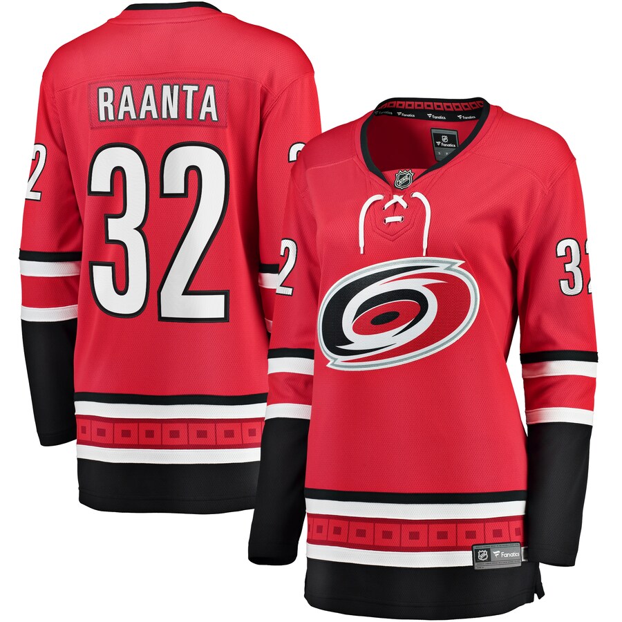 Women's Carolina Hurricanes Antti Raanta Fanatics Branded Red Alternate Breakaway Player Jersey - ujerseystore