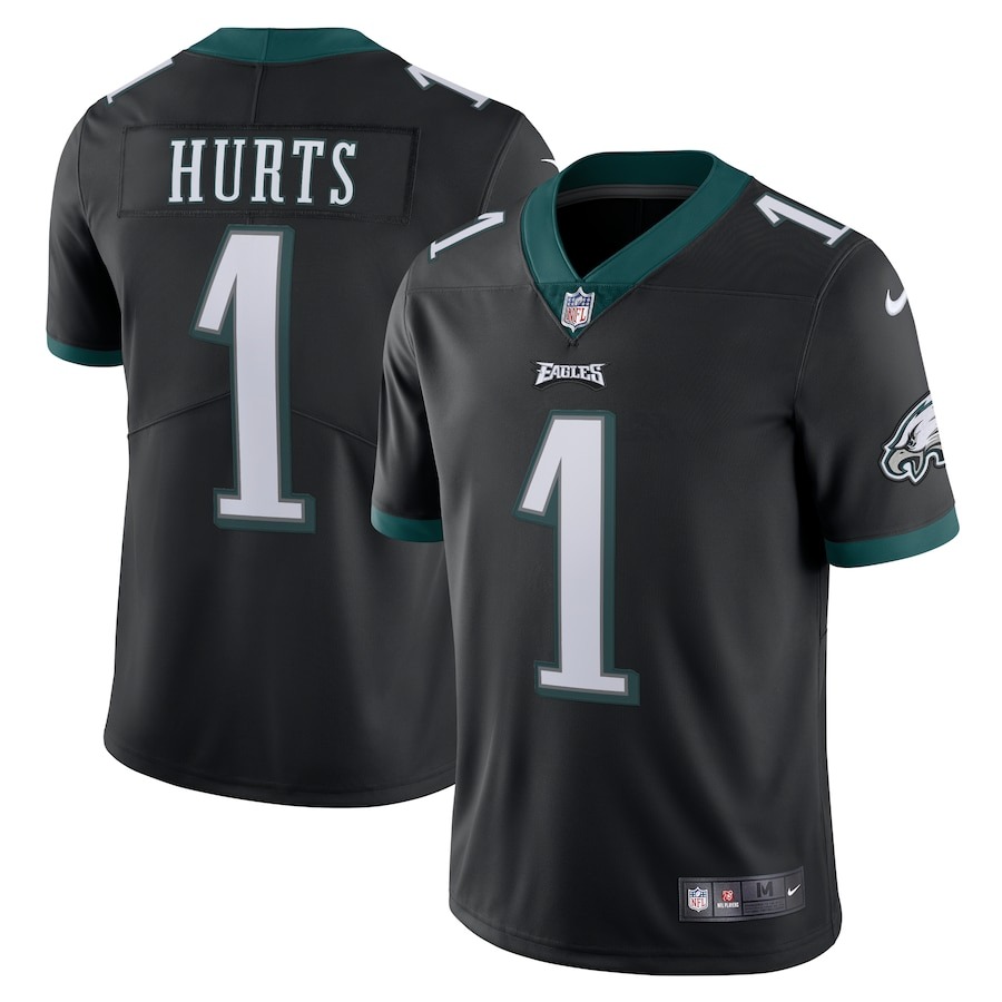 Men's Philadelphia Eagles Jalen Hurts Nike Black Vapor Limited Jersey - ujerseystore