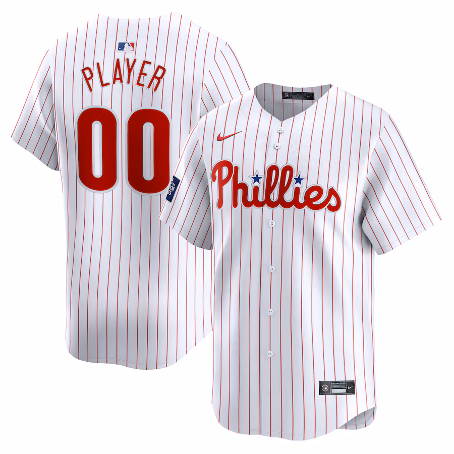 Men's Philadelphia Phillies  Nike White 2024 MLB World Tour London Series Home Pick-A-Player Limited Jersey - ujerseystore