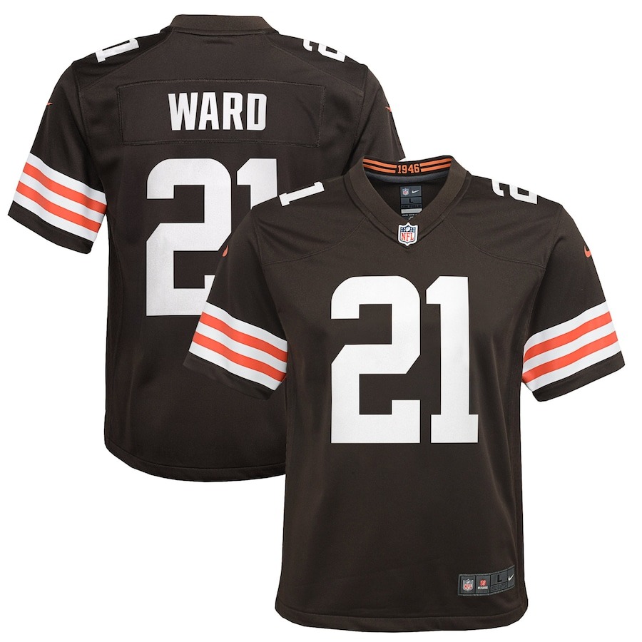 Youth Cleveland Browns Denzel Ward Nike Brown Game Jersey - ujerseystore