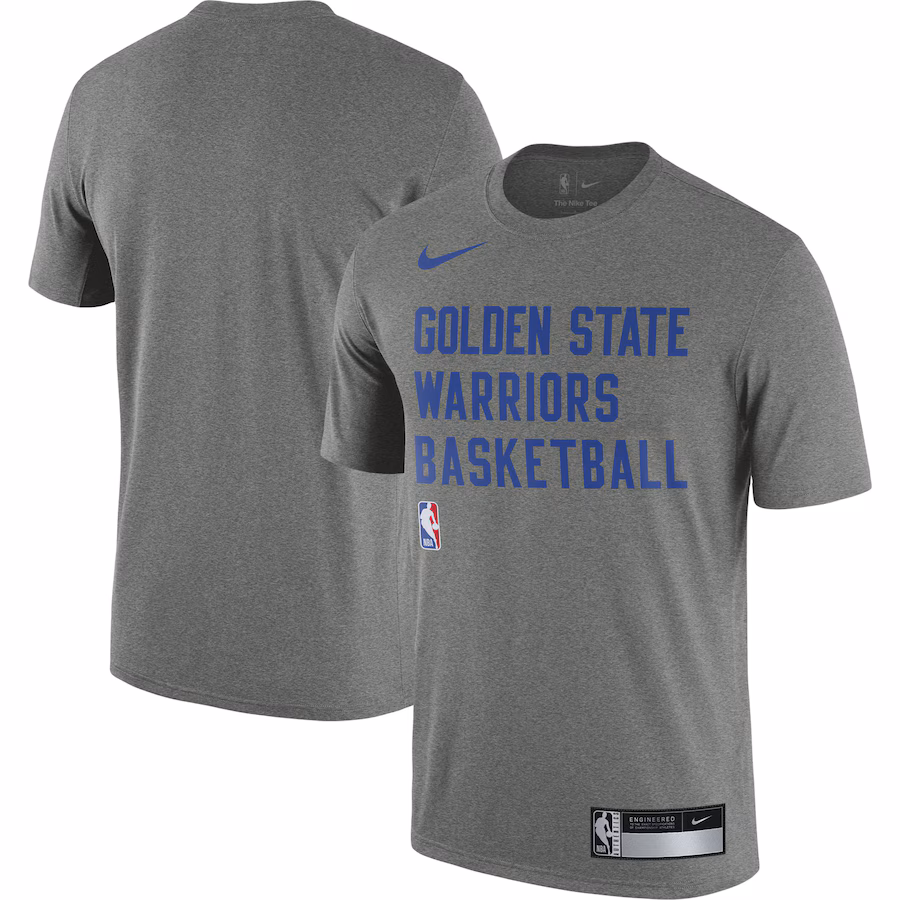 Men's Golden State Warriors Nike Heather Gray 2023/24 Sideline Legend Performance Practice T-Shirt - ujerseystore