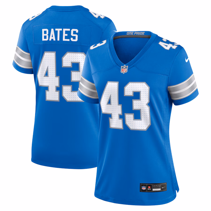 Women's Detroit Lions Jake Bates Nike  Blue Team Game Jersey - ujerseystore