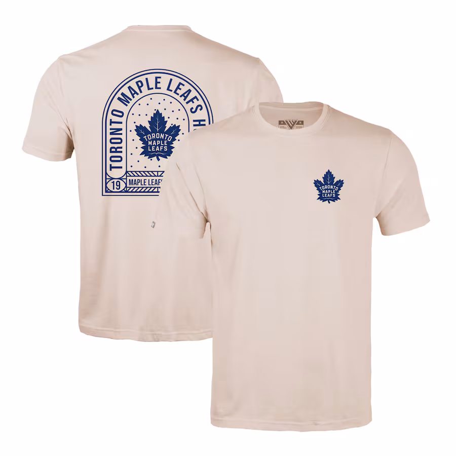 Men's Toronto Maple Leafs Levelwear Khaki Richmond Stained Glass T-Shirt - ujerseystore