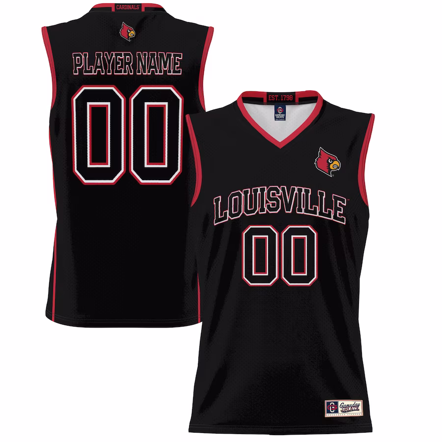 Louisville Cardinals GameDay Greats Youth NIL Pick-A-Player Women's Lightweight Basketball Jersey - Black - ujerseystore