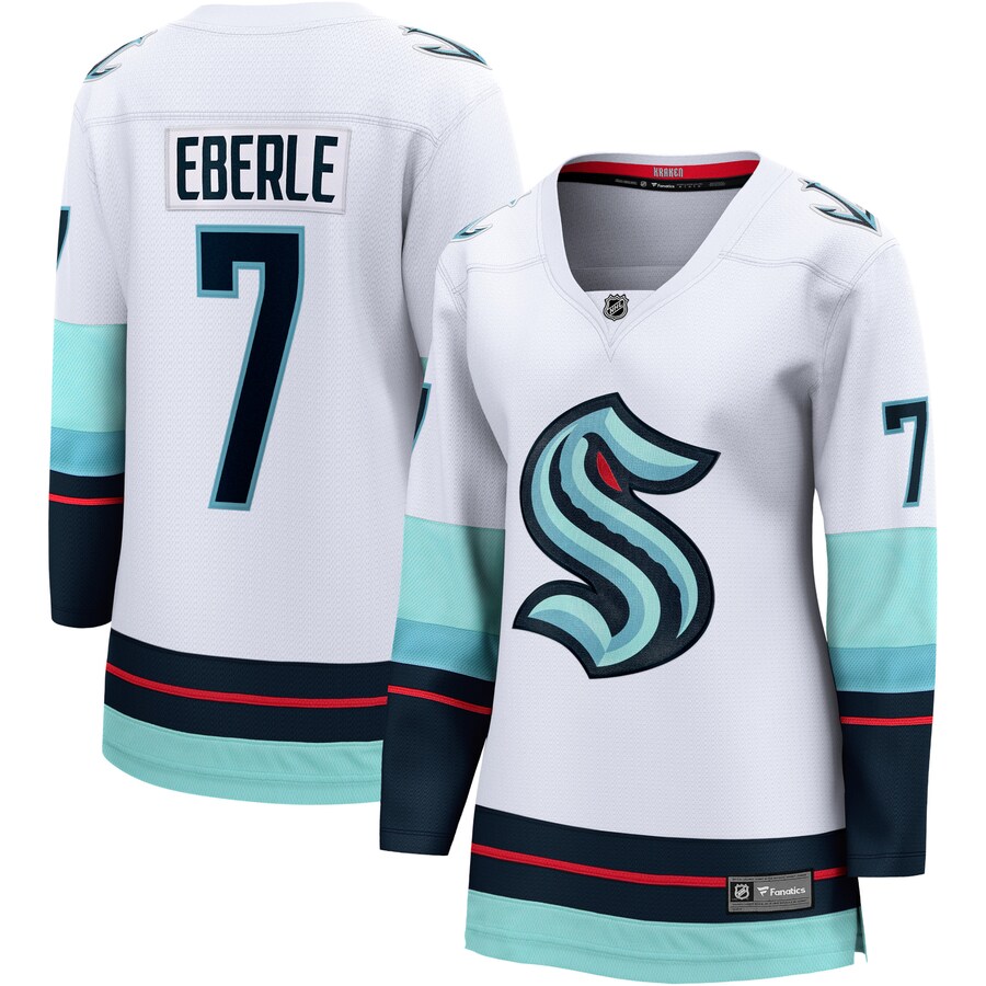 Women's Seattle Kraken Jordan Eberle Fanatics Branded White Away Premier Breakaway Player Jersey - ujerseystore