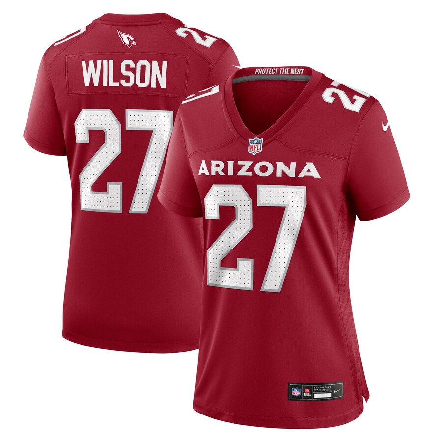 Women's Arizona Cardinals Divaad Wilson Nike  Cardinal Team Game Jersey - ujerseystore