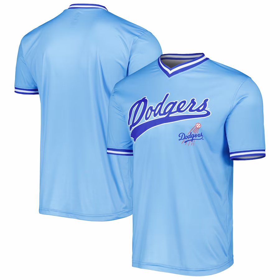 Men's Los Angeles Dodgers Stitches Light Blue Cooperstown Collection Team Jersey - ujerseystore