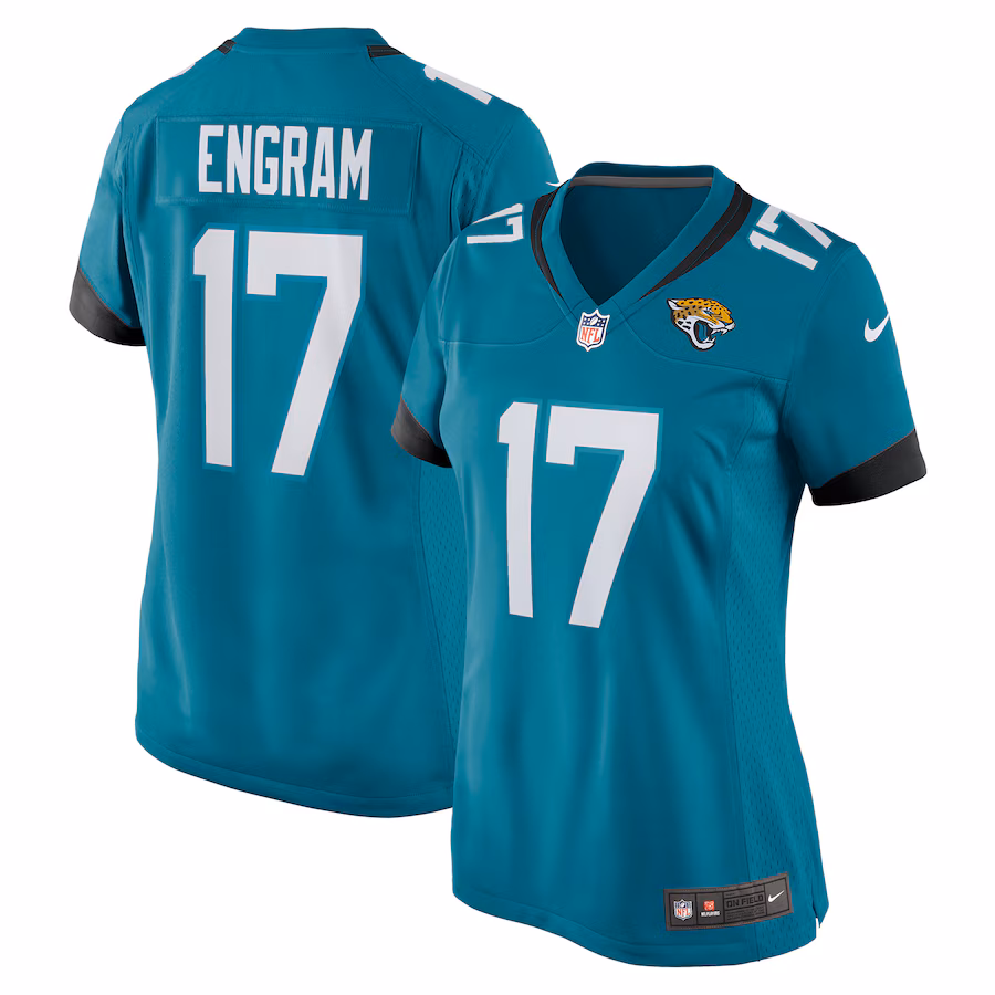Women's Jacksonville Jaguars Evan Engram Nike Teal Game Jersey - ujerseystore