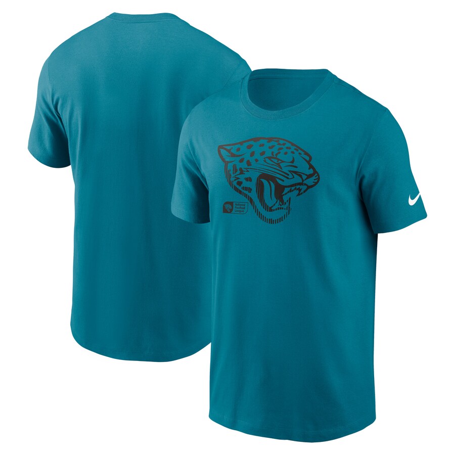 Men's Jacksonville Jaguars Nike Teal Faded Essential T-Shirt - ujerseystore