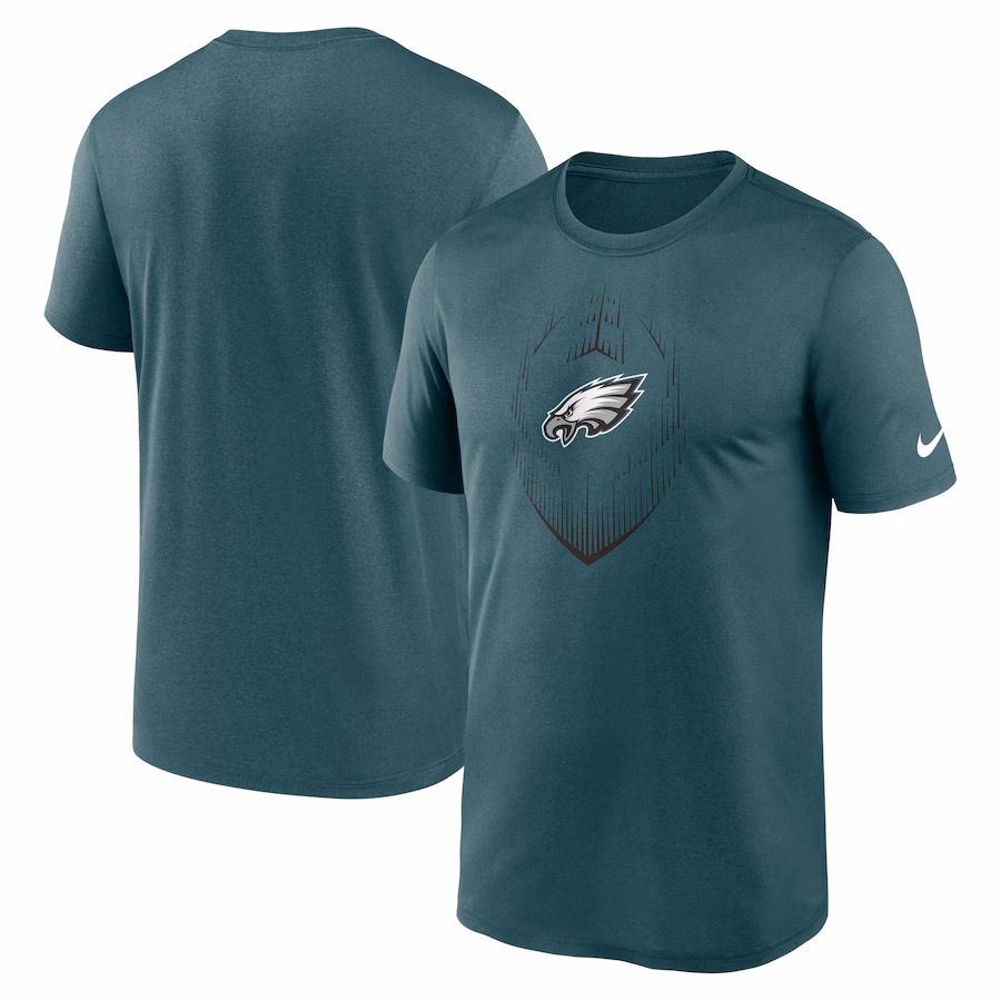 Men's Philadelphia Eagles Nike Midnight Green Primetime Legend Icon Performance T-Shirt - ujerseystore