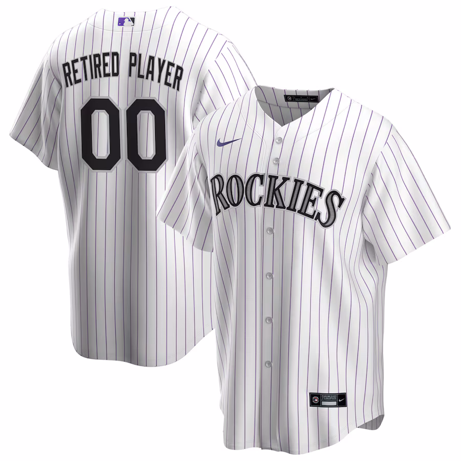 Men's Colorado Rockies Nike White Home Pick-A-Player Retired Roster Replica Jersey - ujerseystore