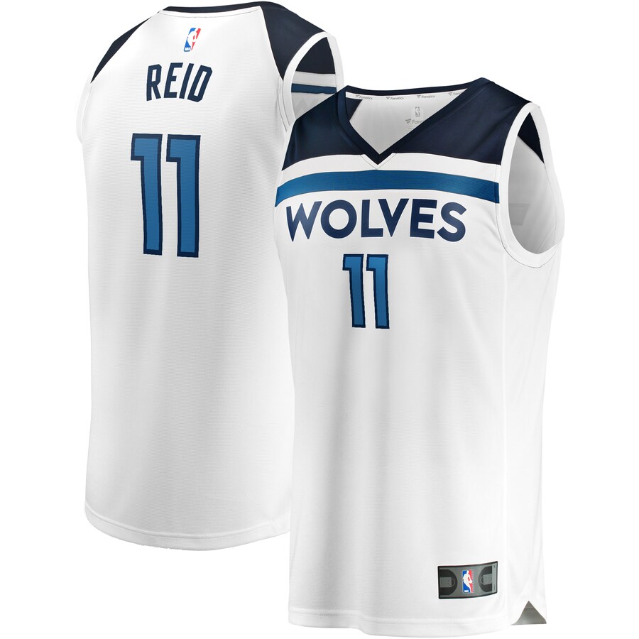 Men's Minnesota Timberwolves Naz Reid Fanatics White Fast Break Replica Player Jersey - Association Edition - ujerseystore
