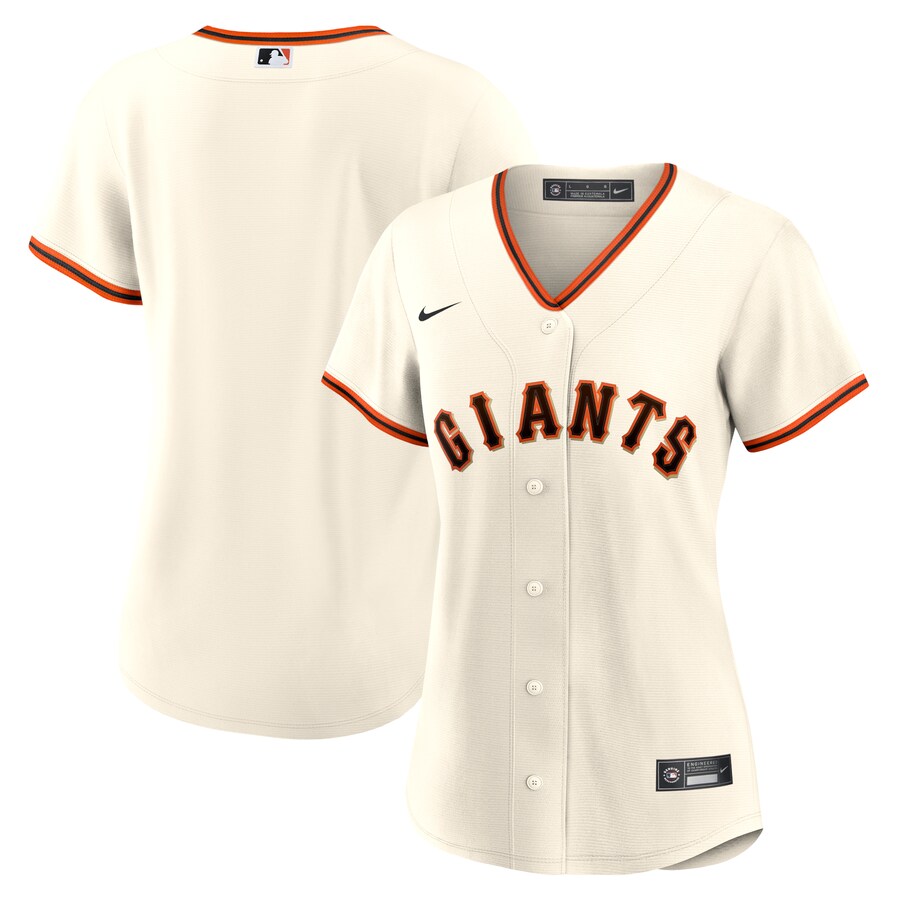 Women's San Francisco Giants Nike Cream Home Replica Team Jersey - ujerseystore