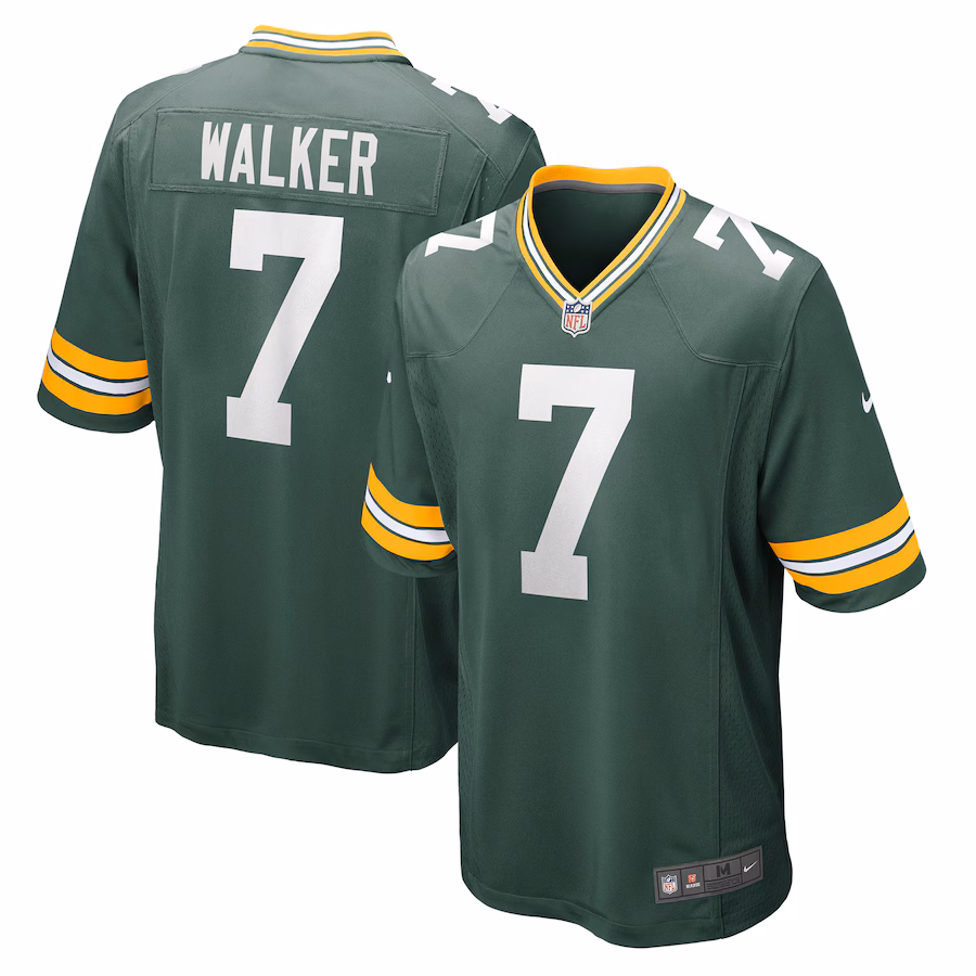 Men's Green Bay Packers Quay Walker Nike Green Player Game Jersey - ujerseystore