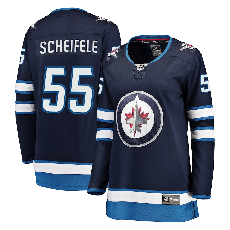Women's Winnipeg Jets Mark Scheifele Fanatics Navy Breakaway Jersey - ujerseystore