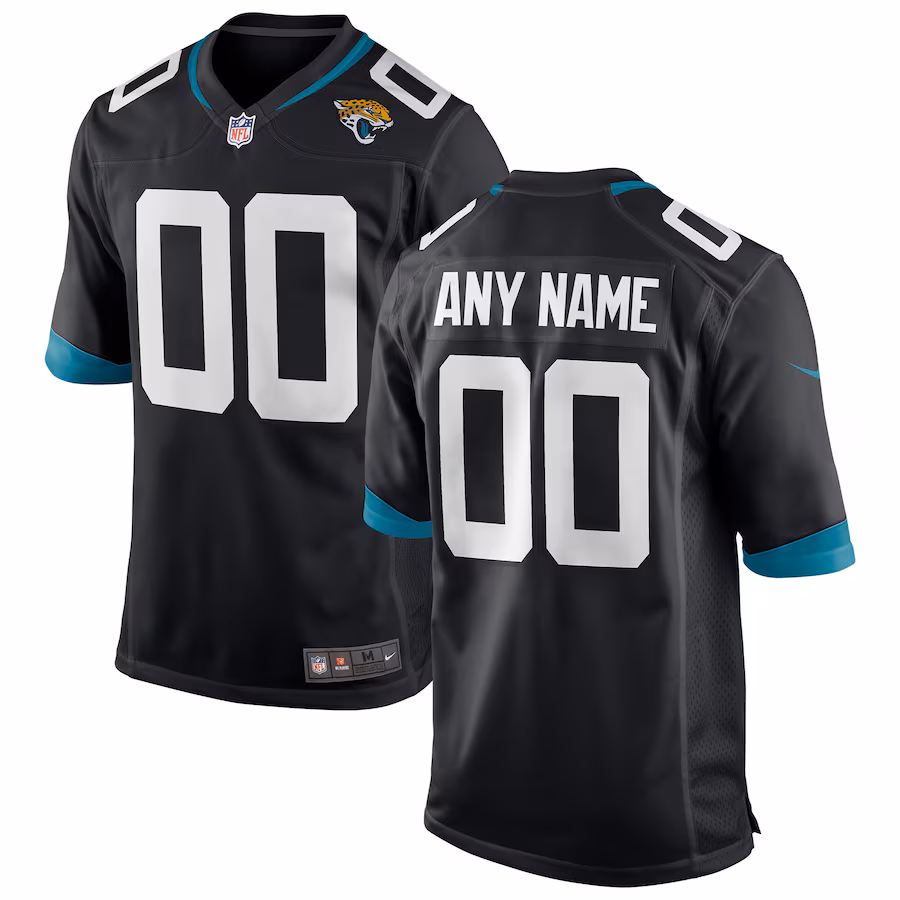Youth Jacksonville Jaguars Nike Black Custom Team Color Game Jersey - ujerseystore