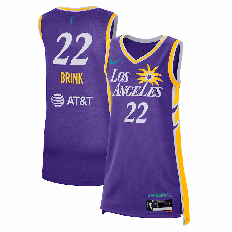 Unisex Los Angeles Sparks Cameron Brink Nike Purple Explorer Edition Victory Player Jersey - ujerseystore