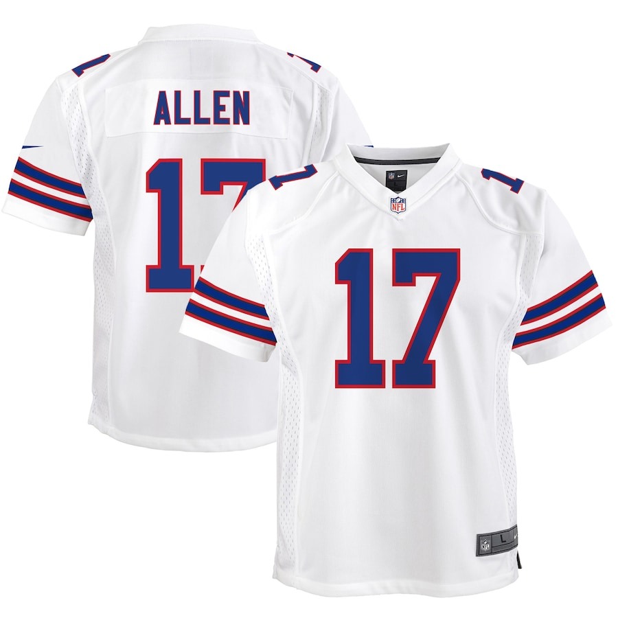 Youth Buffalo Bills Josh Allen Nike White Game Jersey - ujerseystore