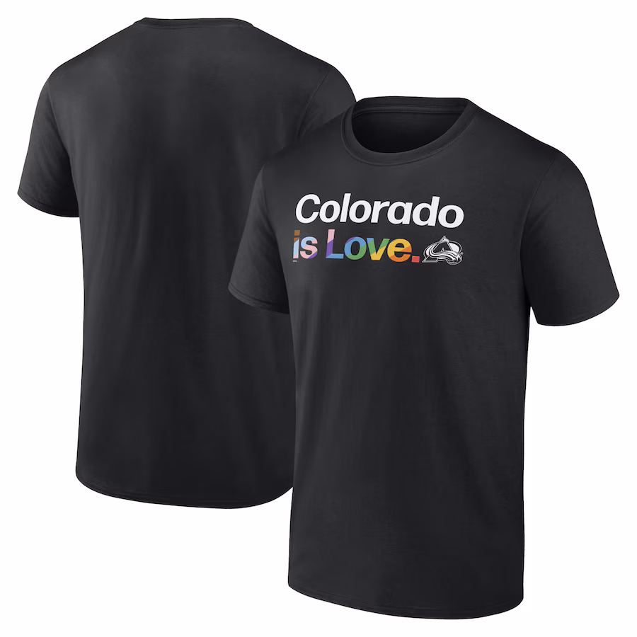Men's Colorado Avalanche Black City Pride T-Shirt - ujerseystore
