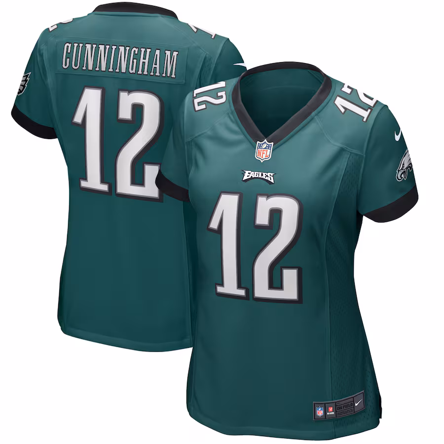 Women's Philadelphia Eagles Randall Cunningham Nike Midnight Green Game Retired Player Jersey - ujerseystore