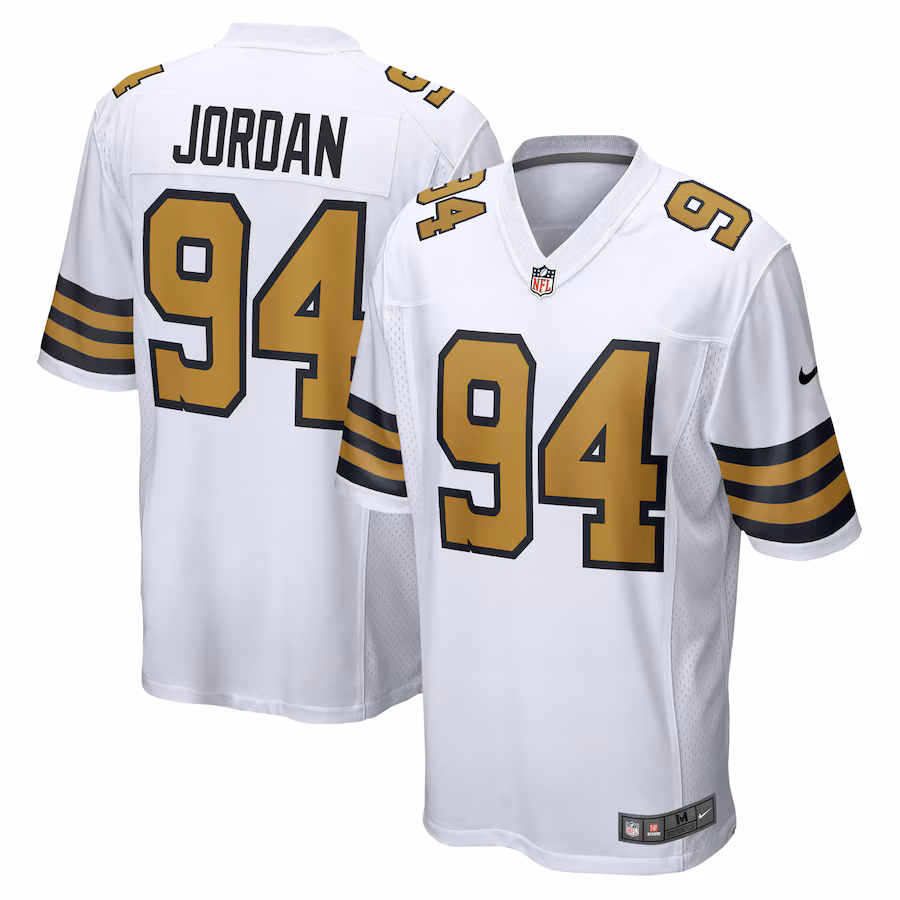 Men's New Orleans Saints Cameron Jordan Nike  White Alternate Game Jersey - ujerseystore