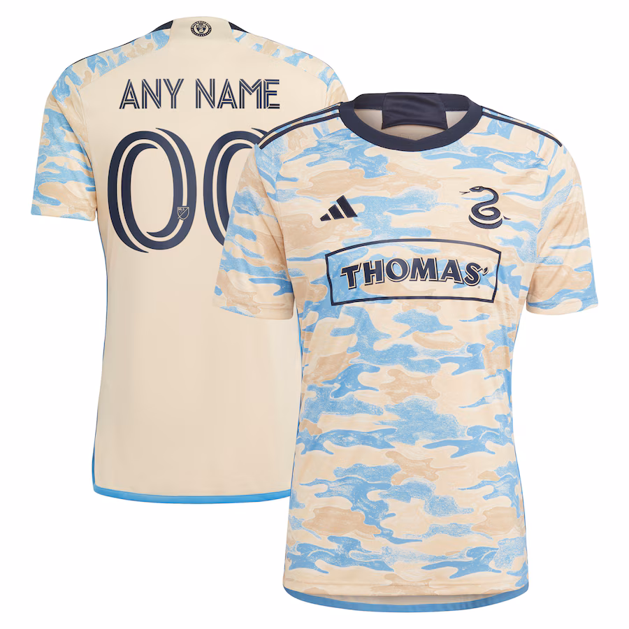 Men's Philadelphia Union adidas Tan 2023 For Philly Replica Custom Jersey - ujerseystore