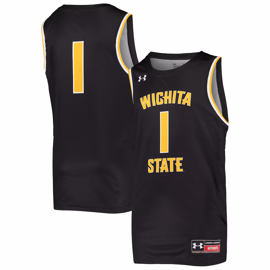Youth Under Armour #1 Black Wichita State Shockers Replica Basketball Jersey - ujerseystore