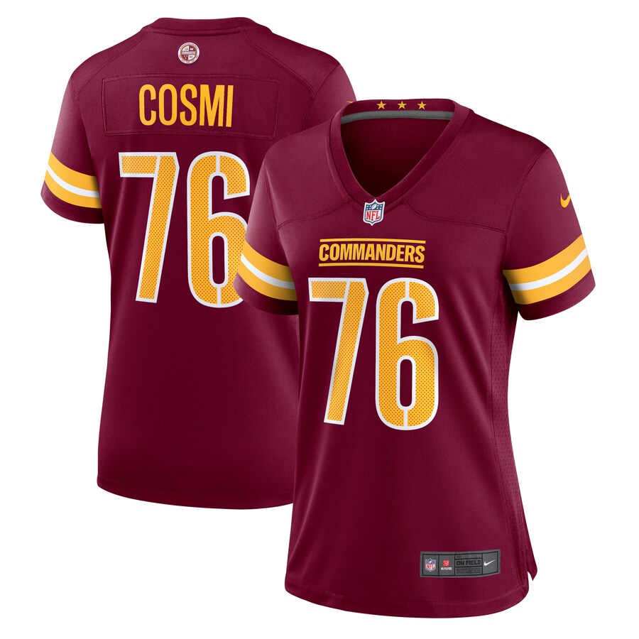 Women's Washington Commanders Sam Cosmi Nike  Burgundy  Game Jersey - ujerseystore