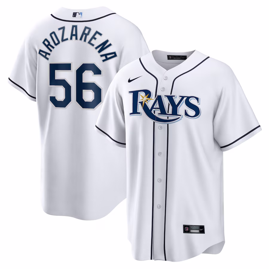 Men's Tampa Bay Rays Randy Arozarena Nike White Replica Player Jersey - ujerseystore