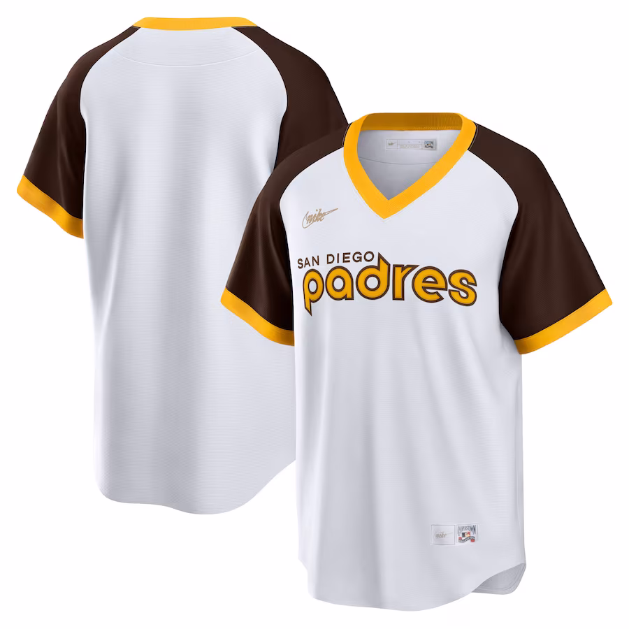 Men's San Diego Padres Nike White Home Cooperstown Collection Team Jersey - ujerseystore