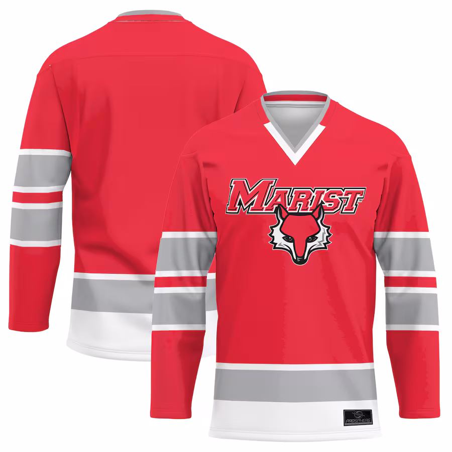Men's ProSphere Red Marist Red Foxes Hockey Hockey Jersey - ujerseystore