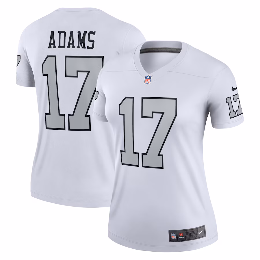 Women's Las Vegas Raiders Davante Adams Nike White Alternate Legend Jersey - ujerseystore
