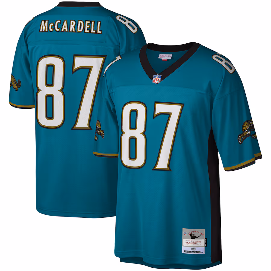 Men's Jacksonville Jaguars Keenan McCardell Mitchell & Ness Teal Legacy Replica Jersey - ujerseystore
