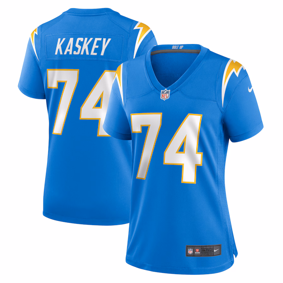 Women's Los Angeles Chargers Matt Kaskey Nike Powder Blue Team Game Jersey - ujerseystore