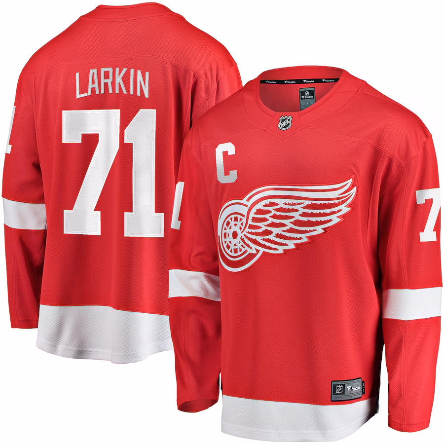 Men's Detroit Red Wings Dylan Larkin Fanatics Red Home Breakaway Jersey - ujerseystore
