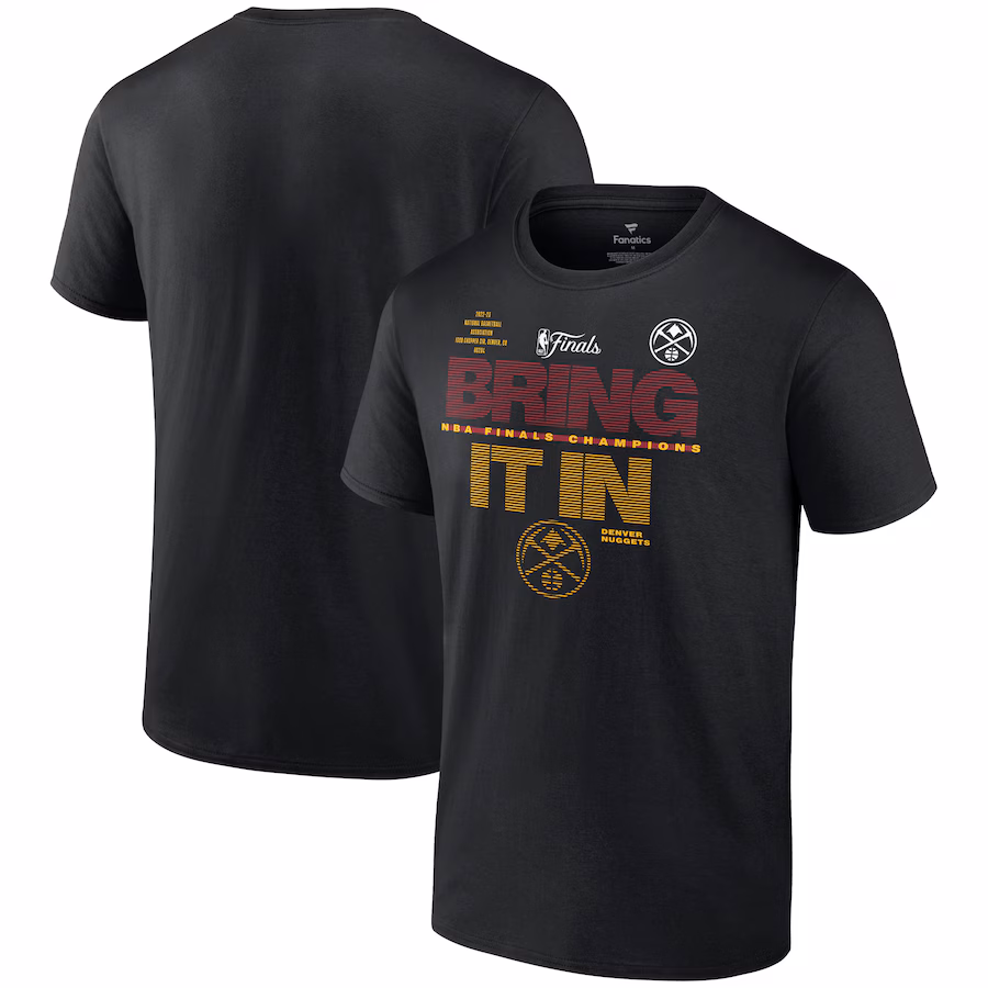 Men's Denver Nuggets  Fanatics Black 2023 NBA Finals Champions Hometown Originals Technical T-Shirt - ujerseystore