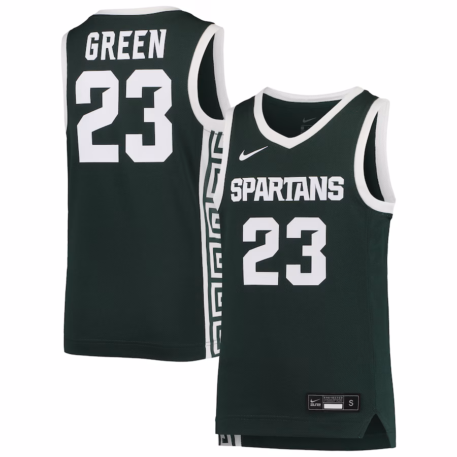 Draymond Green Michigan State Spartans Nike Youth Replica Basketball Jersey - Green - ujerseystore