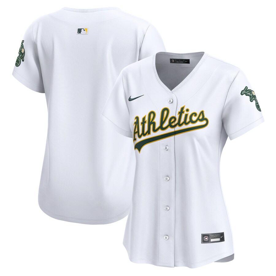 Women's Athletics Nike White Home Limited Jersey - ujerseystore