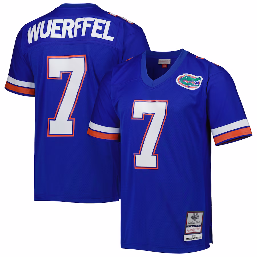 Danny Wuerffel Florida Gators Mitchell & Ness 1996 Legacy Jersey - Royal - ujerseystore