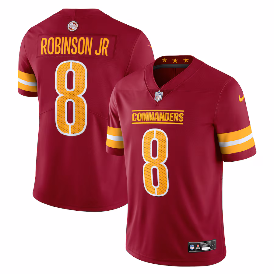 Men's Washington Commanders Brian Robinson Jr. Nike Burgundy  Vapor Untouchable Limited Jersey - ujerseystore