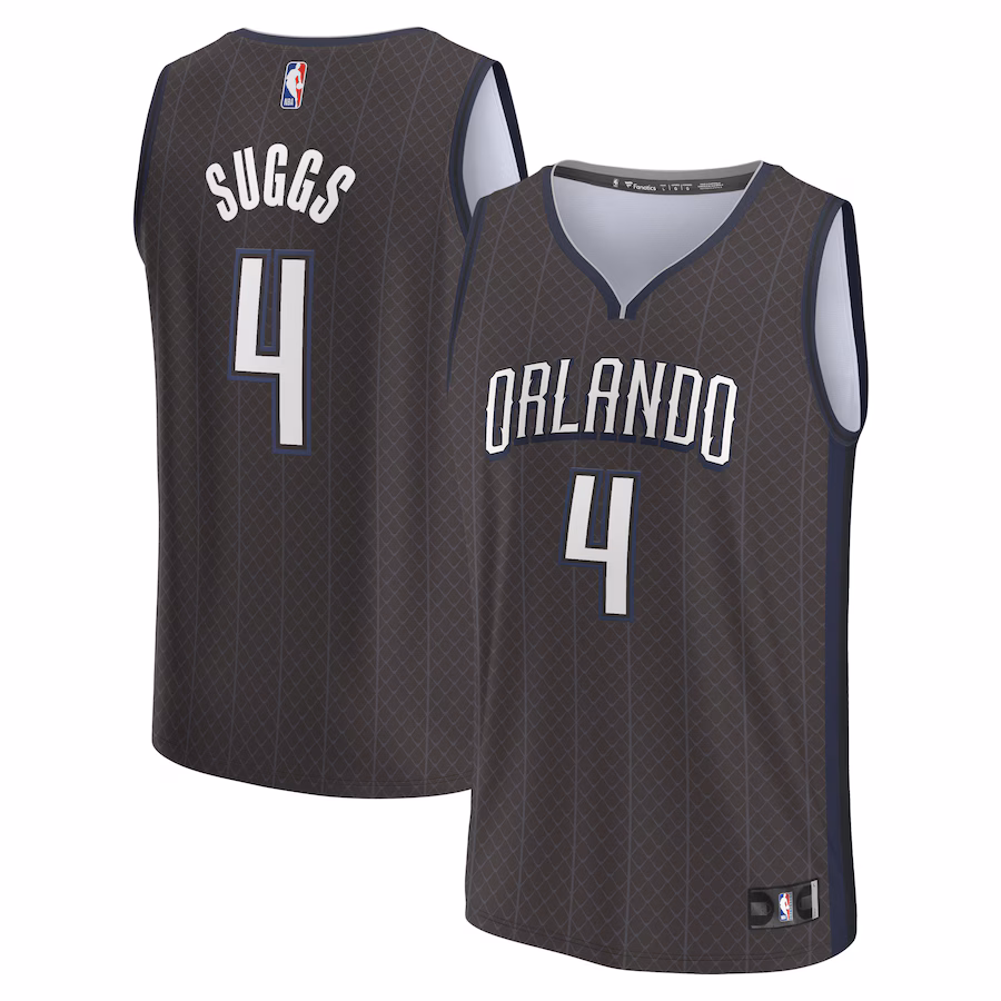 Men's Orlando Magic Jalen Suggs Fanatics Black Fastbreak Jersey - City Edition - ujerseystore