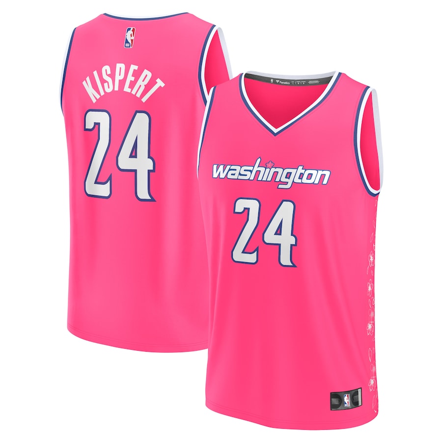Men's Washington Wizards Corey Kispert Fanatics Pink Fastbreak Jersey - City Edition - ujerseystore