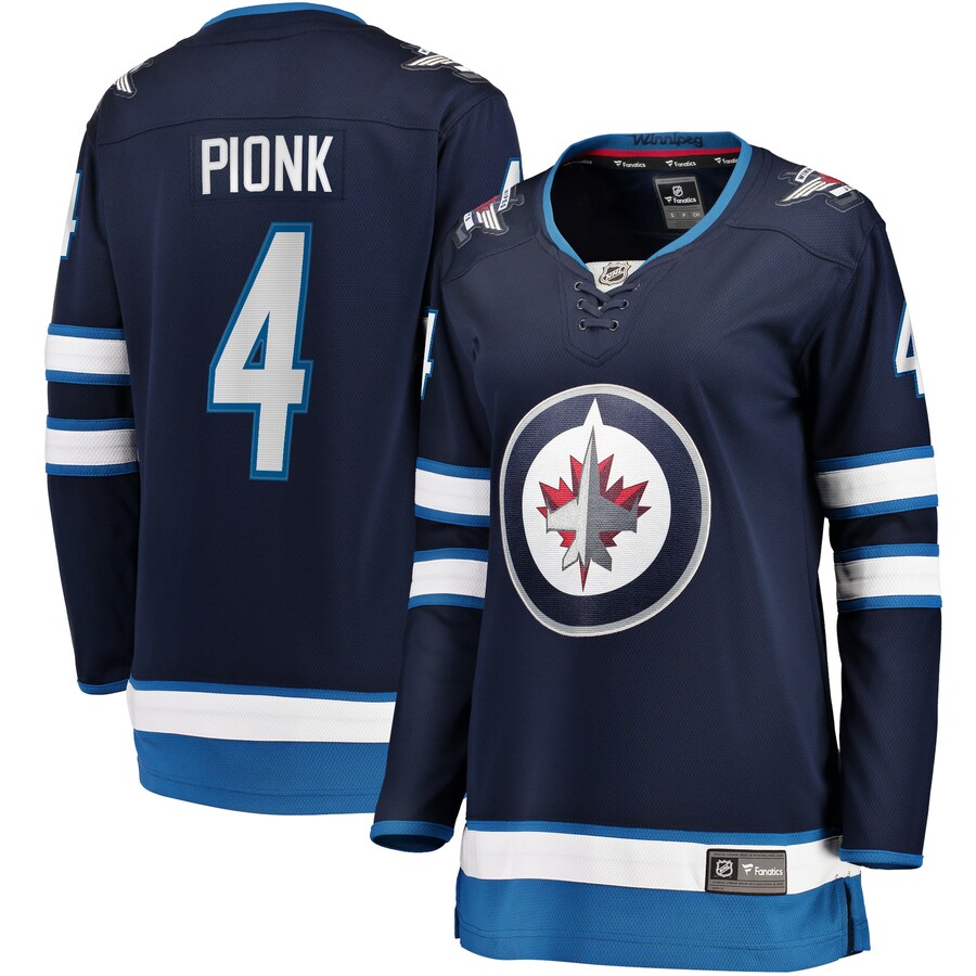 Women's Winnipeg Jets Neal Pionk Fanatics Branded Navy Home Breakaway Player Jersey - ujerseystore