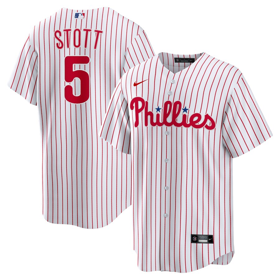Men's Philadelphia Phillies Bryson Stott Nike White Replica Player Jersey - ujerseystore
