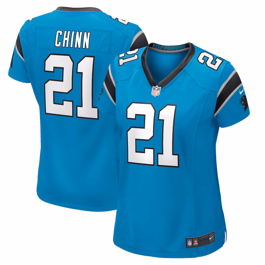 Women's Carolina Panthers Jeremy Chinn Nike Blue Player Game Jersey - ujerseystore