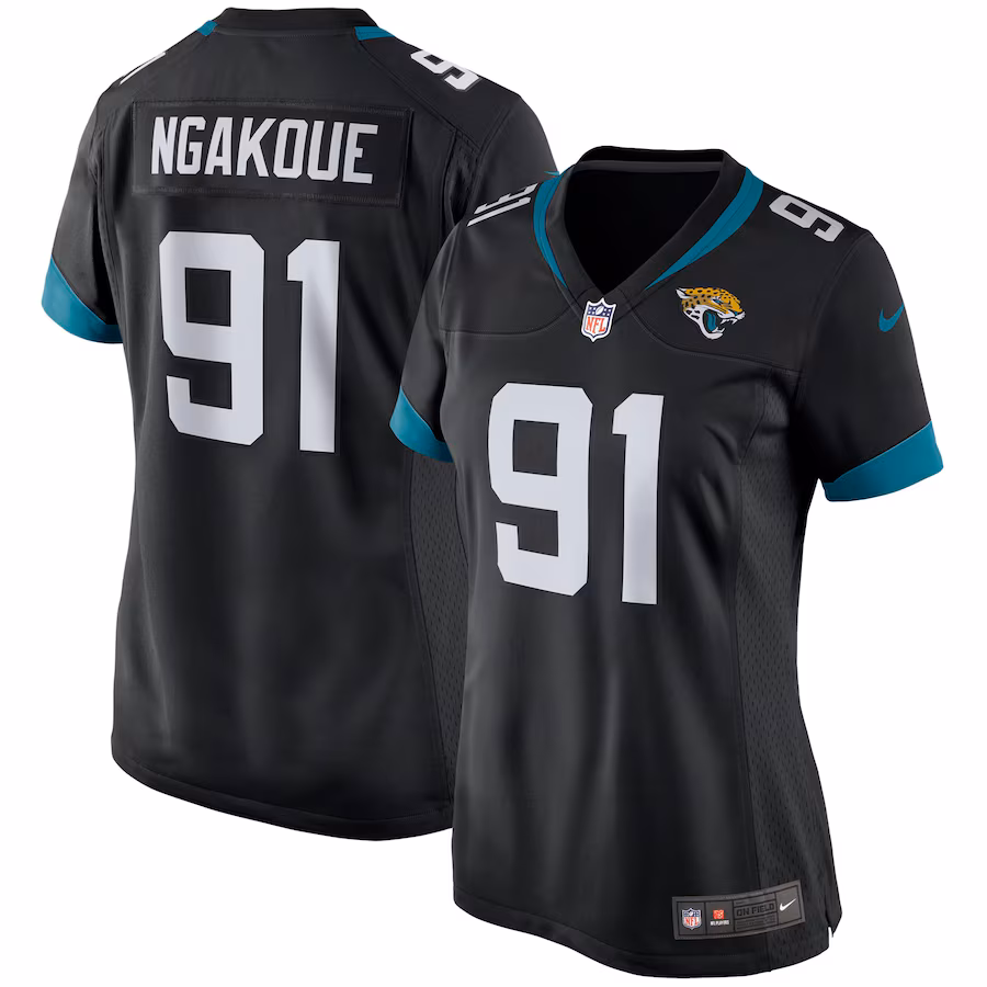 Women's Jacksonville Jaguars Yannick Ngakoue Nike Black Game Player Jersey - ujerseystore
