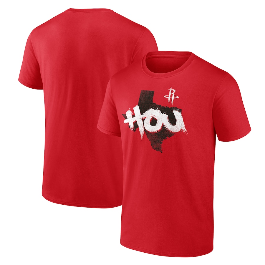 Men's Houston Rockets Red Pick & Roll Coverage T-Shirt - ujerseystore