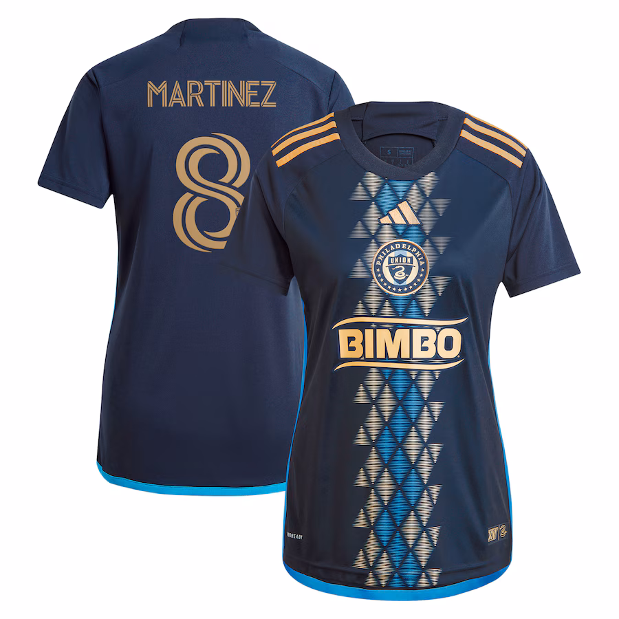 Women's Philadelphia Union Jose Martinez adidas Navy 2024 The XV Kit Replica Player Jersey - ujerseystore
