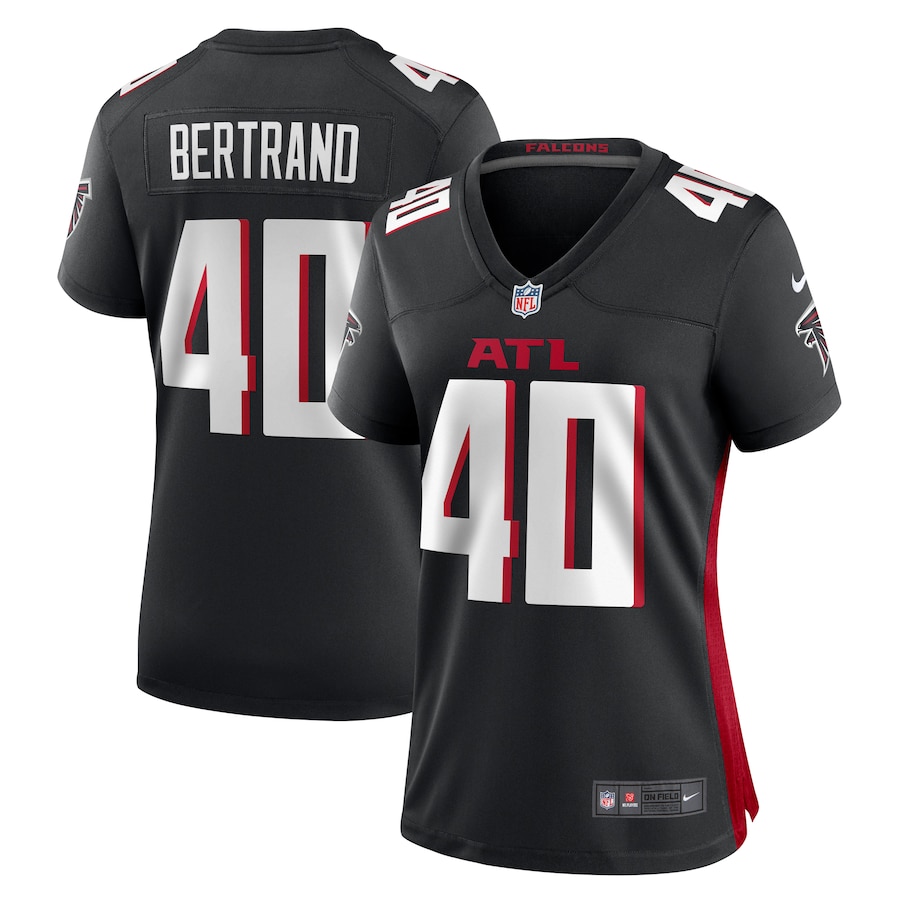 Women's Atlanta Falcons JD Bertrand Nike Black Game Jersey - ujerseystore